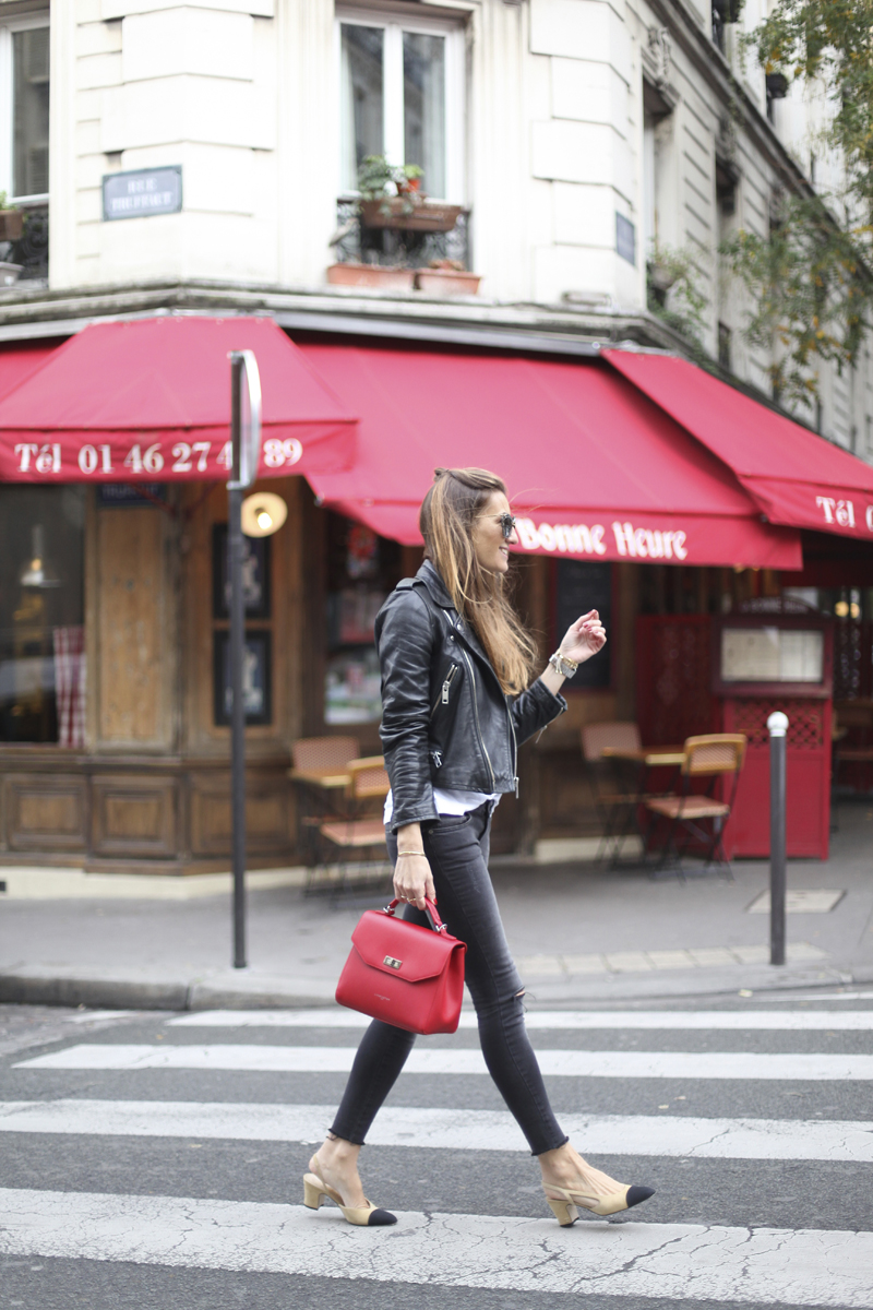 20, bartabac, blog, blogger, fashion, red, jeans, perfecto jacket, paris